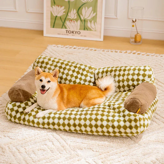 Calming Plushy Dog Sofa