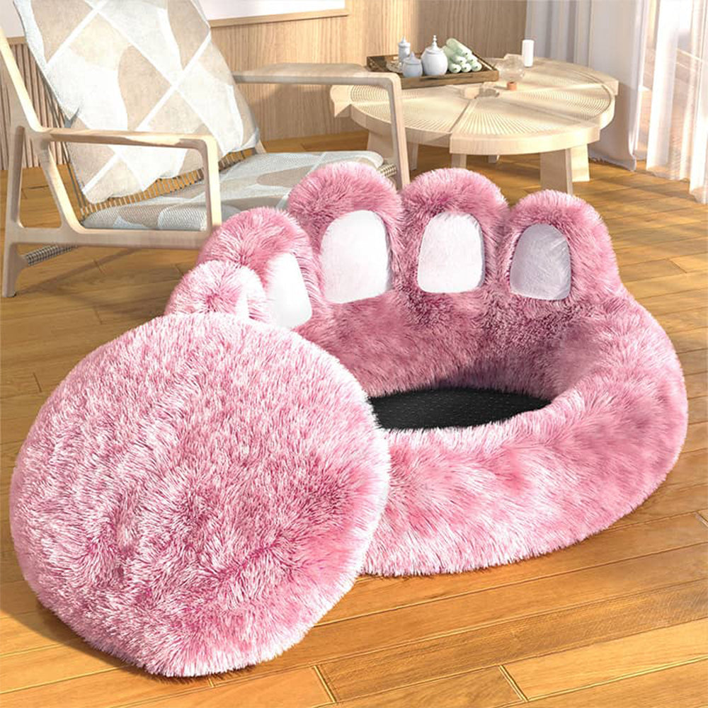 Calming Paw Design Dog Bed