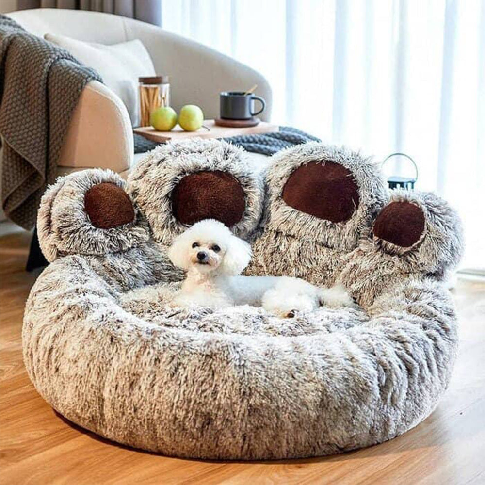 Calming Paw Design Dog Bed