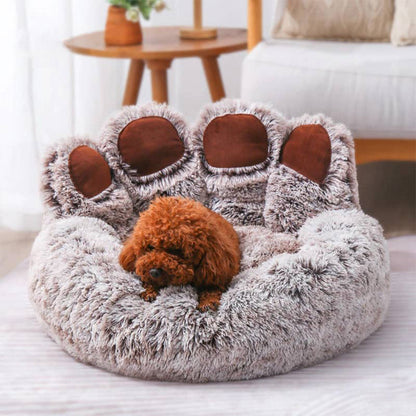 Calming Paw Design Dog Bed