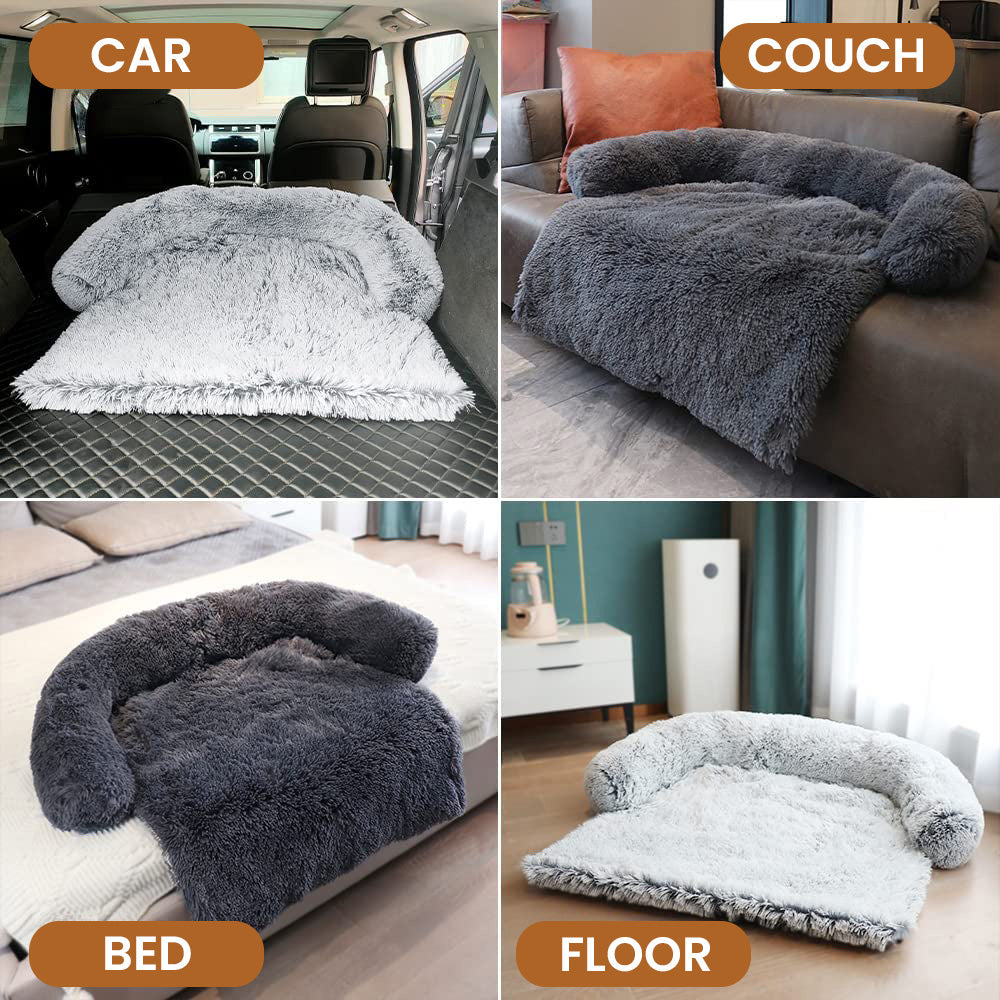 Calming Dog Sofa Bed | Soft Pet Sofa Protector for Comfort