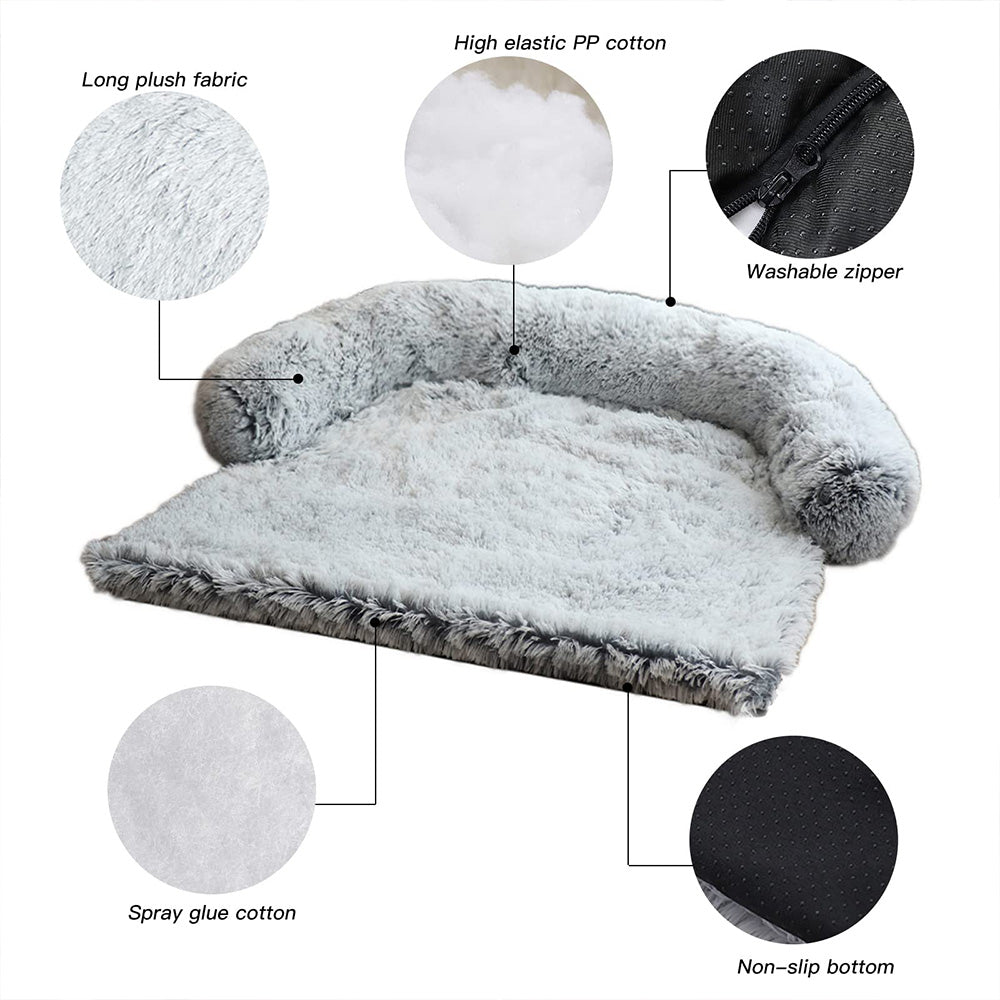 Calming Dog Sofa Bed | Soft Pet Sofa Protector for Comfort