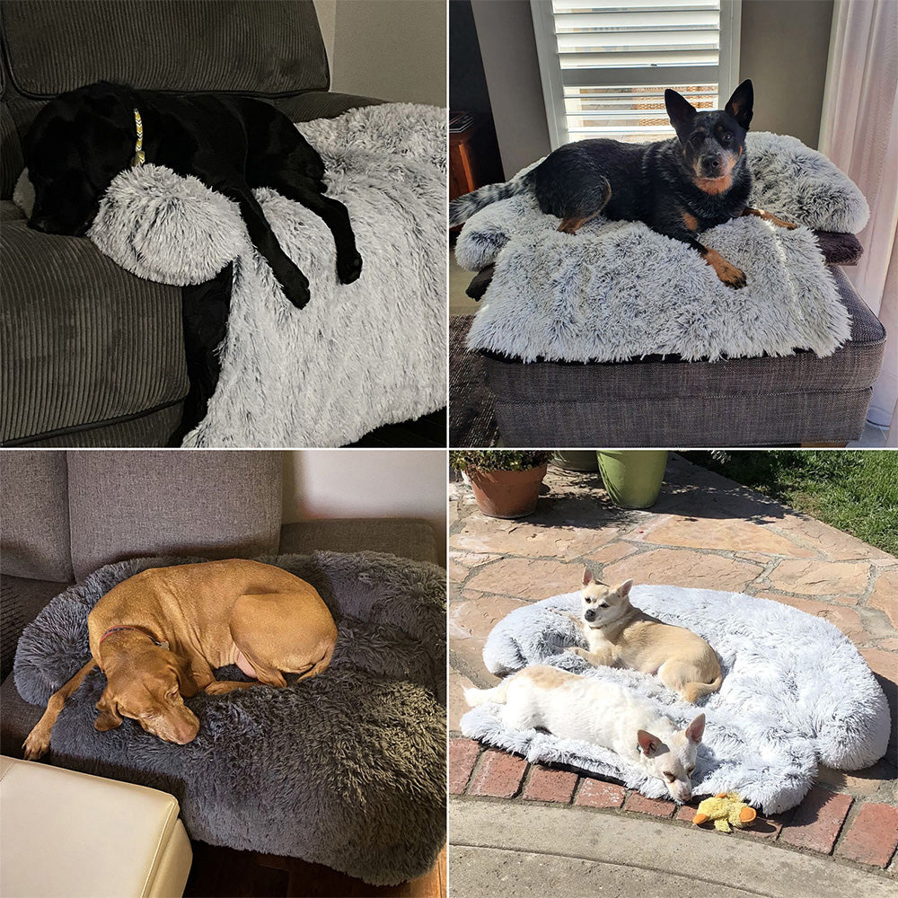 Calming Dog Sofa Bed | Soft Pet Sofa Protector for Comfort