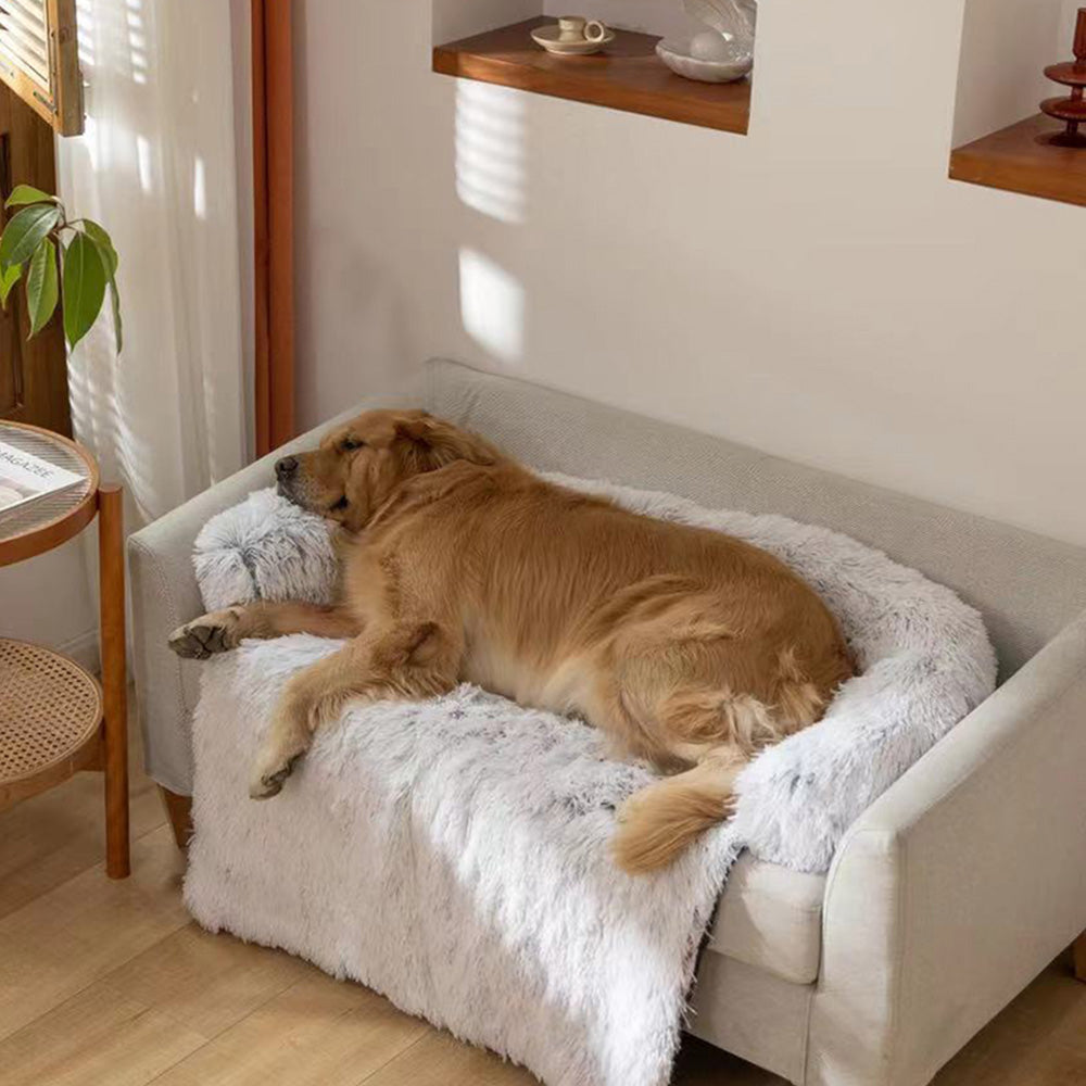 Calming Dog Sofa Bed | Soft Pet Sofa Protector for Comfort