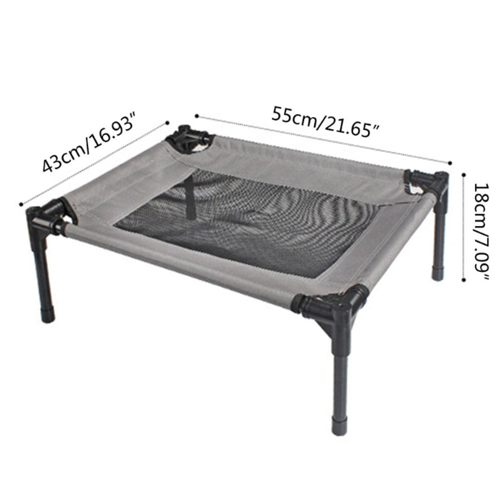 Outdoor Raised Dog Bed with Durable Frame