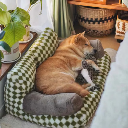 Calming Plushy Dog Sofa